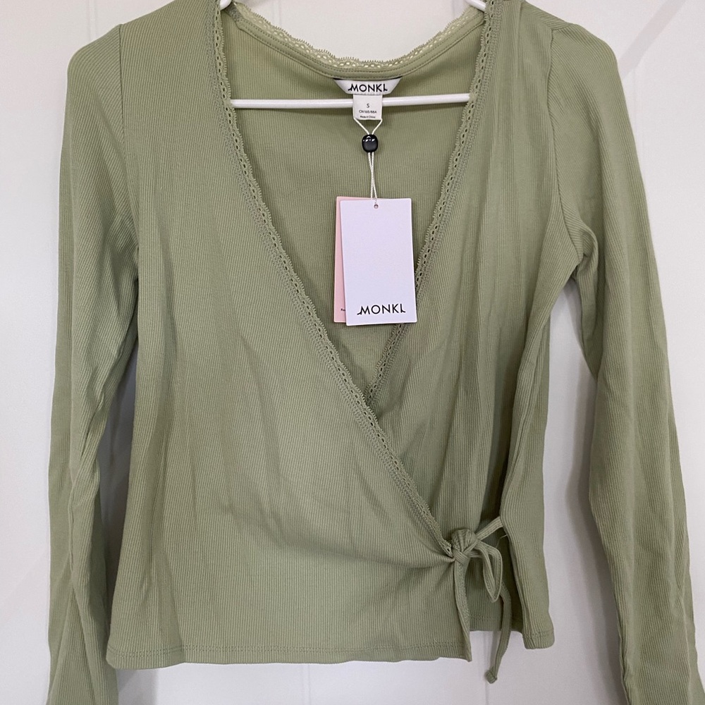 Green tie shirt